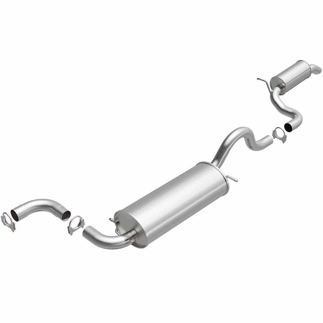 106-0024 – BRE EXHAUST Exhaust System Kit, Aluminized Steel With Mufflers 2-1/4 Inch Pipe Diameter Single Exhaust Wit...